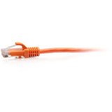 C2G 15ft Cat6a Snagless Unshielded (UTP) Slim Ethernet Cable - Cat6a Slim Network Patch Cable - PoE - Orange — C2G30179