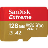 SanDisk Extreme 128 GB Class 3/UHS-I (U3) V30 microSDXC — SDSQXAA-128G-AN6MA