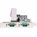 StarTech.com 2-Port Serial PCIe Card, Dual-Port RS232/RS422/RS485 Card, 16C1050 UART, ESD Protection, Windows/Linux, TAA-Compliant — 2S232422485-PC-CARD