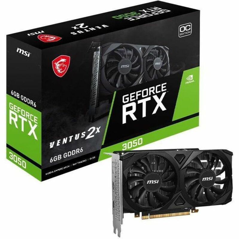 MSI NVIDIA GeForce RTX 3050 Graphic Card - 6 GB GDDR6 — G3050V2X6C