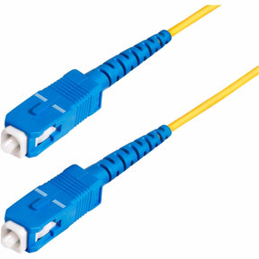 StarTech.com 100m (328ft) SC to SC (UPC) OS2 Single Mode Simplex Fiber Optic Cable, 9/125, 40G/100G, Low Insertion Loss, LSZH Jumper Cord — SPSMSCSC-OS2-100M