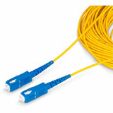 StarTech.com 100m (328ft) SC to SC (UPC) OS2 Single Mode Simplex Fiber Optic Cable, 9/125, 40G/100G, Low Insertion Loss, LSZH Jumper Cord — SPSMSCSC-OS2-100M