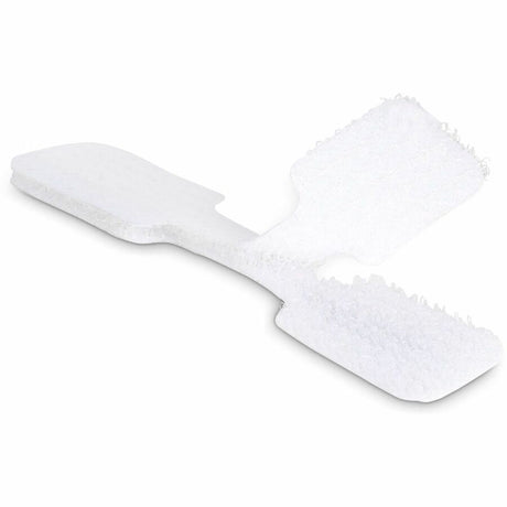 StarTech.com 3.5in (9cm) Cable Labels, 100 Pack, White, Hook-to-Hook Cable Tags, Write-On Cord Labels for Cable Management, Cord Identification — CABLE-TAG-HLWH