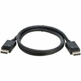 Eaton Tripp Lite Series DisplayPort 2.1 Cable with Latching Connectors (M/M), 8K 60 Hz, 40 Gbps, HDR, HBR3, MST, 4:4:4, HDCP 2.2, Black, 3 ft. (0.9 m) — P580-003-8K6-2