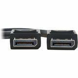 Eaton Tripp Lite Series DisplayPort 2.1 Cable with Latching Connectors (M/M), 8K 60 Hz, 40 Gbps, HDR, HBR3, MST, 4:4:4, HDCP 2.2, Black, 3 ft. (0.9 m) — P580-003-8K6-2
