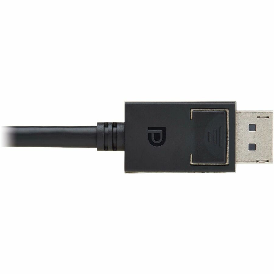 Eaton Tripp Lite Series DisplayPort 2.1 Cable with Latching Connectors (M/M), 8K 60 Hz, 40 Gbps, HDR, HBR3, MST, 4:4:4, HDCP 2.2, Black, 3 ft. (0.9 m) — P580-003-8K6-2