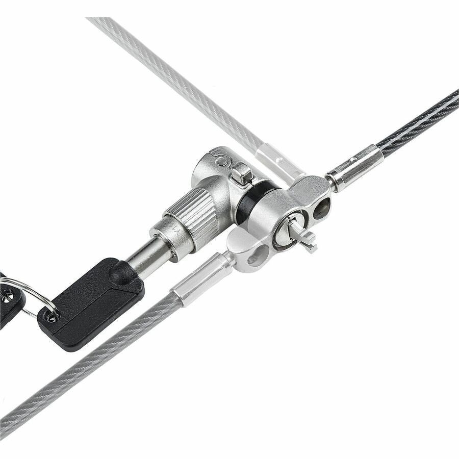 StarTech.com Universal Laptop Lock 6.6ft, Security Cable For Notebook Compatible w/Noble Wedge&reg;/Nano/K-Slot; Keyed Locking Cable — UNIVK-LAPTOP-LOCK