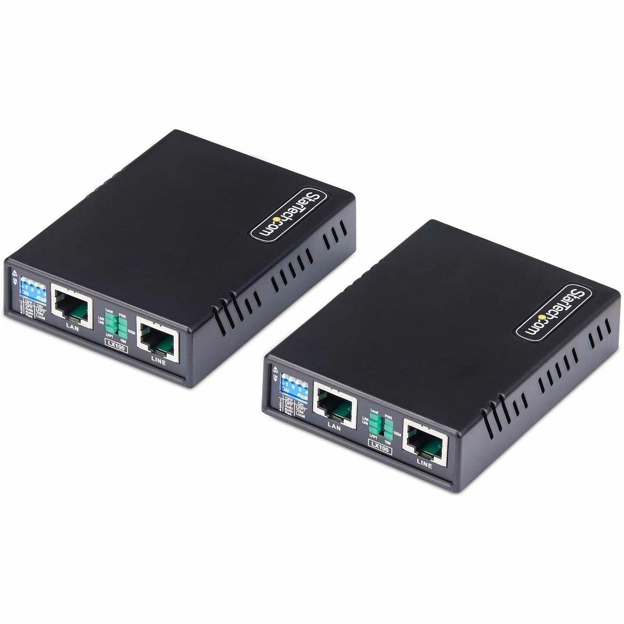 StarTech.com 10/100 Ethernet Extender Kit, Up to 0.5mi (800m), Long-Range LAN Over Single Pair Wire/RJ45 UTP, For Remote IP Camera/WiFi AP — C2-ETHERNET-EXTENDER