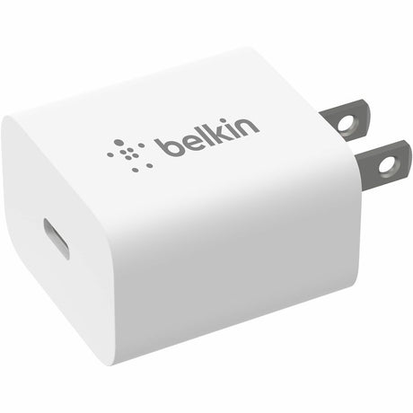 Belkin 20W Portable USB-C Wall Charger - 1xUSB-C (20W) - Fast Charge - Power Adapter - White — BBC005-WH