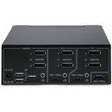 StarTech.com 2-Port Dual-Monitor DisplayPort 1.4 KVM Switch, 8K 60Hz / 4K 144Hz, 2x USB 10Gbps Ports, Hotkey Switching, TAA Compliant — P2CDD143-KVM-SWITCH
