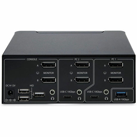 StarTech.com 2-Port Dual-Monitor DisplayPort 1.4 KVM Switch, 8K 60Hz / 4K 144Hz, 2x USB 10Gbps Ports, Hotkey Switching, TAA Compliant — P2CDD143-KVM-SWITCH