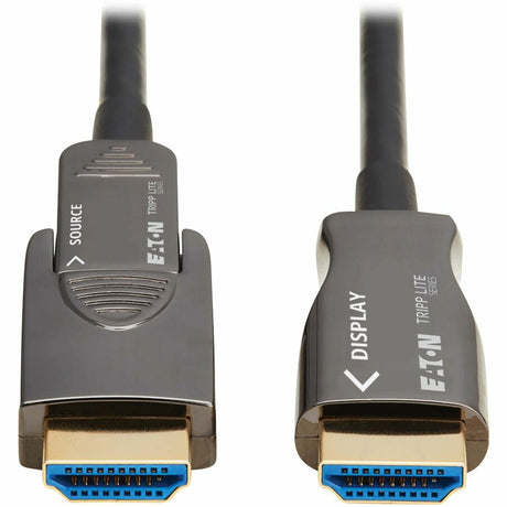 Eaton Tripp Lite series 8K HDMI Fiber Active Optical Cable (AOC) - 8K UHD @ 60 Hz, HDR, Detachable Connector, M/M, Black, 10 m (33 ft.) — P568FM-10M-8K6