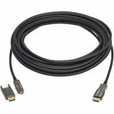 Eaton Tripp Lite series 8K HDMI Fiber Active Optical Cable (AOC) - 8K UHD @ 60 Hz, HDR, Detachable Connector, M/M, Black, 10 m (33 ft.) — P568FM-10M-8K6