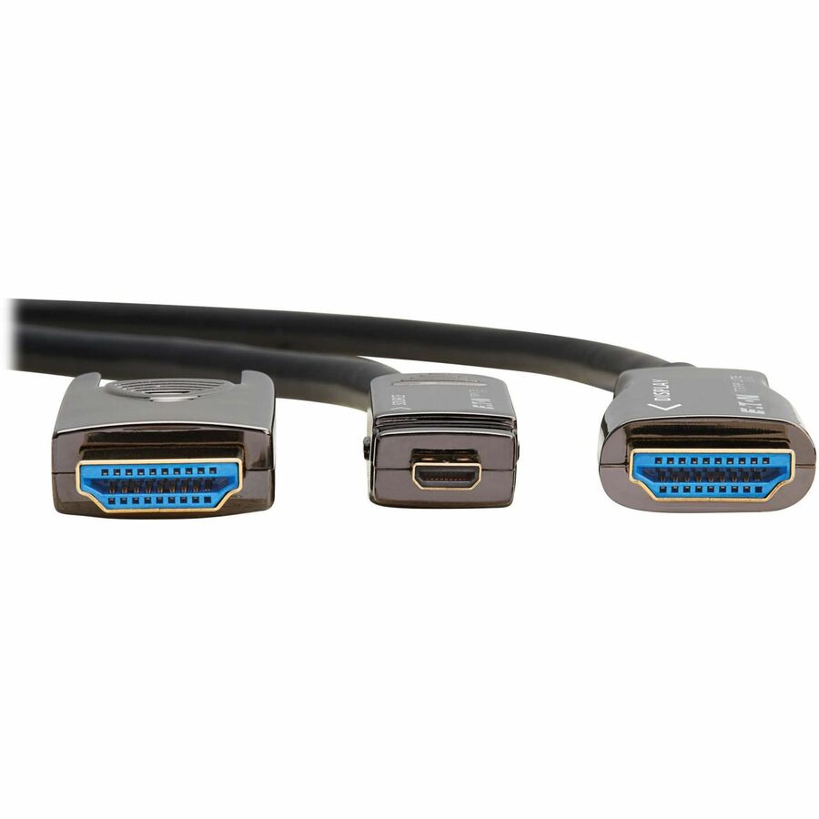 Eaton Tripp Lite series 8K HDMI Fiber Active Optical Cable (AOC) - 8K UHD @ 60 Hz, HDR, Detachable Connector, M/M, Black, 10 m (33 ft.) — P568FM-10M-8K6