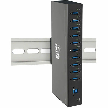 Eaton Tripp Lite Series 10-Port Industrial-Grade USB 3.x (5Gbps) Hub - 20 kV ESD Immunity, Metal Housing, Mountable — U360-010-IND