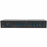 Eaton Tripp Lite Series 10-Port Industrial-Grade USB 3.x (5Gbps) Hub - 20 kV ESD Immunity, Metal Housing, Mountable — U360-010-IND