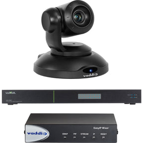 Vaddio EasyIP 10 Video Conferencing Mixer Kit with IP PTZ Camera - Black — 999-60321-000