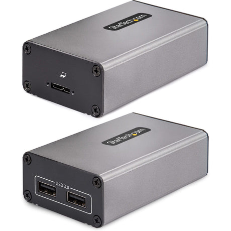 StarTech.com 2-Port USB 3.0 Extender over OM3 Multimode Fiber, LC/LC, 2x 5Gbps USB-A Hub, 350m (1150ft), Durable USB Fiber Optic Extender — F35023-USB-EXTENDER