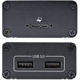 StarTech.com 2-Port USB 3.0 Extender over OM3 Multimode Fiber, LC/LC, 2x 5Gbps USB-A Hub, 350m (1150ft), Durable USB Fiber Optic Extender — F35023-USB-EXTENDER