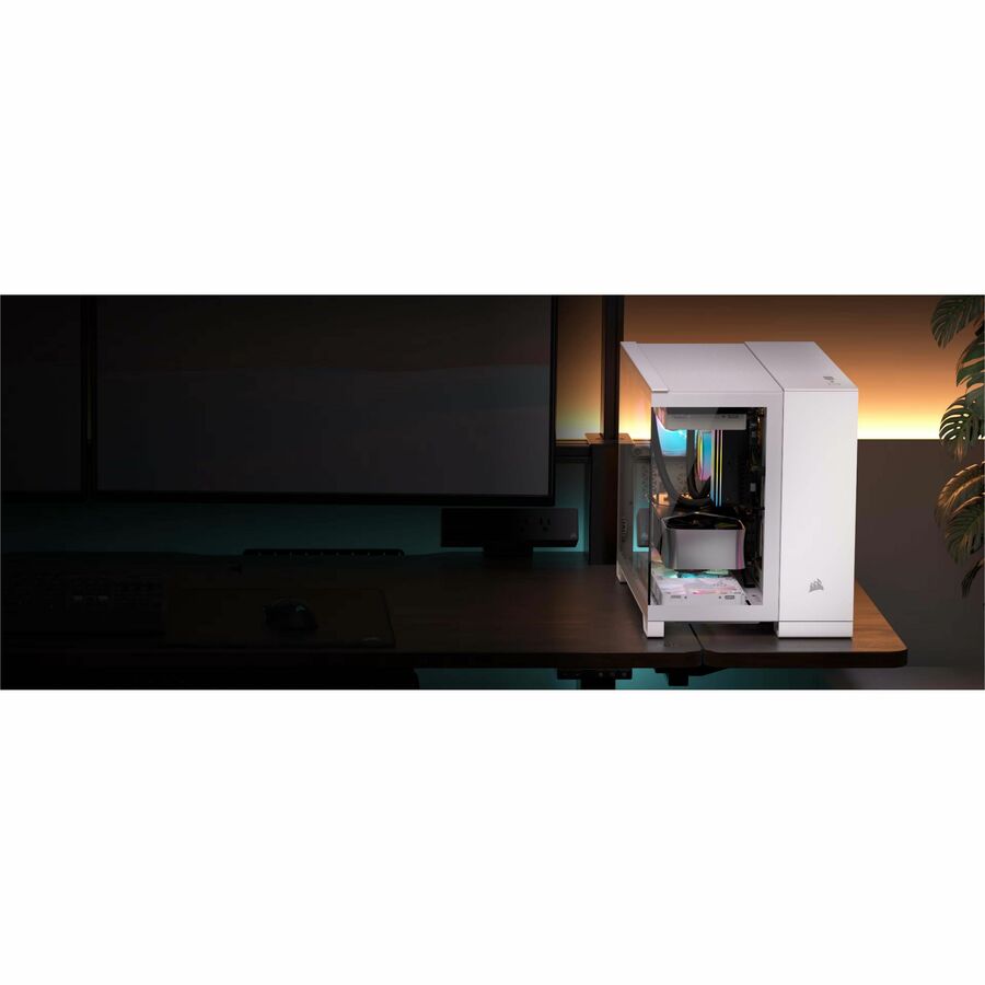 Corsair 2500X Mid-Tower Dual Chamber PC Case - White — CC-9011266-WW