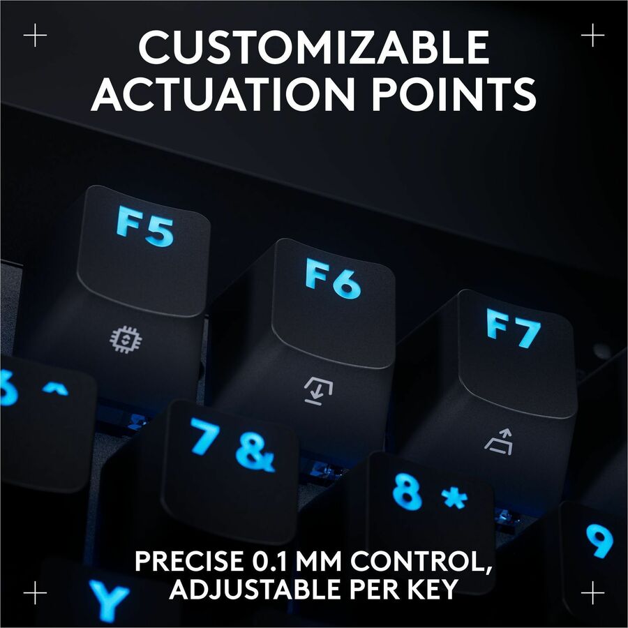 Logitech G PRO X TKL RAPID Tenkeyless Wired Gaming Keyboard With Magnetic Analog Switches, Rapid Trigger Mode, Adjustable Actuation, and Customizable RGB Lighting, Black — 920-013131