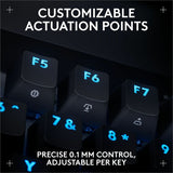 Logitech G PRO X TKL RAPID Tenkeyless Wired Gaming Keyboard With Magnetic Analog Switches, Rapid Trigger Mode, Adjustable Actuation, and Customizable RGB Lighting, Black — 920-013131