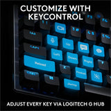Logitech G PRO X TKL RAPID Tenkeyless Wired Gaming Keyboard With Magnetic Analog Switches, Rapid Trigger Mode, Adjustable Actuation, and Customizable RGB Lighting, Black — 920-013131