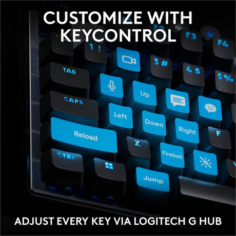 Logitech G PRO X TKL RAPID Tenkeyless Wired Gaming Keyboard With Magnetic Analog Switches, Rapid Trigger Mode, Adjustable Actuation, and Customizable RGB Lighting, Black — 920-013131