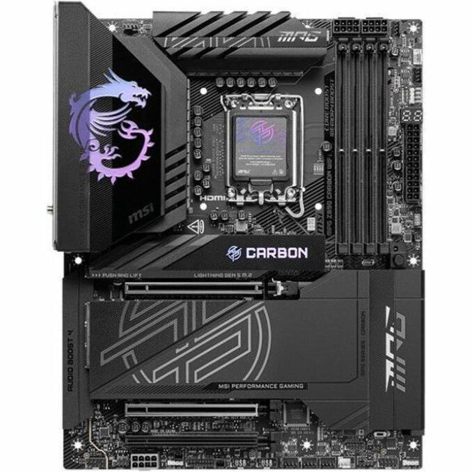 MSI MPG Z890 CARBON ATX GAMING MOTHERBOARD LGA 1851 for Intel Core Ultra CPU — Z890CARBONWIFI