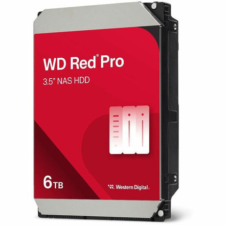 Western Digital Red Pro WD6005FFBX 6 TB Hard Drive - 3.5" Internal - SATA (SATA/600) - Conventional Magnetic Recording (CMR) Method — WD6005FFBX