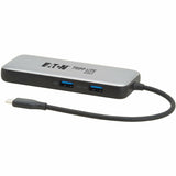 Eaton Tripp Lite Series USB-C Multiport Adapter - 4K 60 Hz HDMI, USB 3.2 Gen 2 Hub Ports, GbE, 100W PD Charging, HDR, HDCP 2.2 — U444-06N-H4GUC3