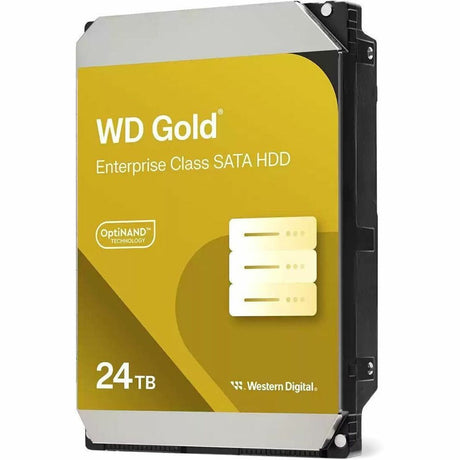 WD Gold WD242KRYZSP 24 TB Hard Drive - 3.5" Internal - SATA (SATA/600) - Gold, Black — WD242KRYZ