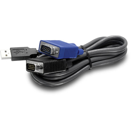 TRENDnet USB VGA KVM Cable,15 Feet, TK-CU15, Connect with TRENDnet KVM Switches, USB Keyboard/Mouse Cable and Monitor Cable — TK-CU15