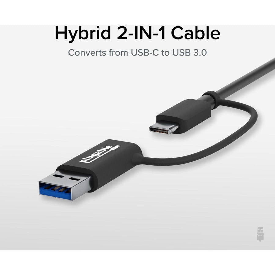 Plugable 2.5G USB C and USB to Ethernet Adapter - 2-in-1 Adapter — USBC-E2500