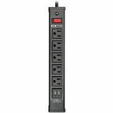 Eaton Tripp Lite Series 5-Outlet Surge Protector with 2 USB Ports (3.4A Shared) - 6 ft. (1.83 m) Cord, 450 Joules, Metal Housing — TLM526USBB