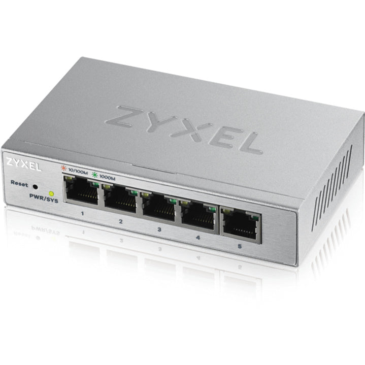 Zyxel 5-Port Gigabit Ethernet Web Managed Switch | VLAN Support | Sturdy Metal Case | Desktop or Wall-Mount | Fanless |Lifetime Warranty | QoS | Ethernet Splitter | GS1200-5
