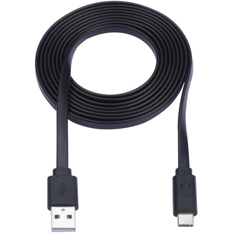 Eaton Tripp Lite Series USB-A to USB-C Flat Cable - M/M, USB 2.0, Black, 3 ft. (0.91 m) — U038-003-FL
