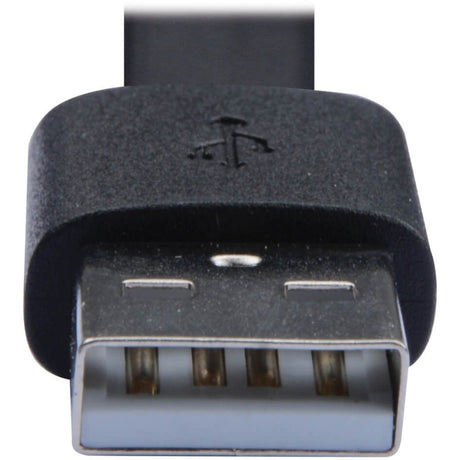 Eaton Tripp Lite Series USB-A to USB-C Flat Cable - M/M, USB 2.0, Black, 3 ft. (0.91 m) — U038-003-FL