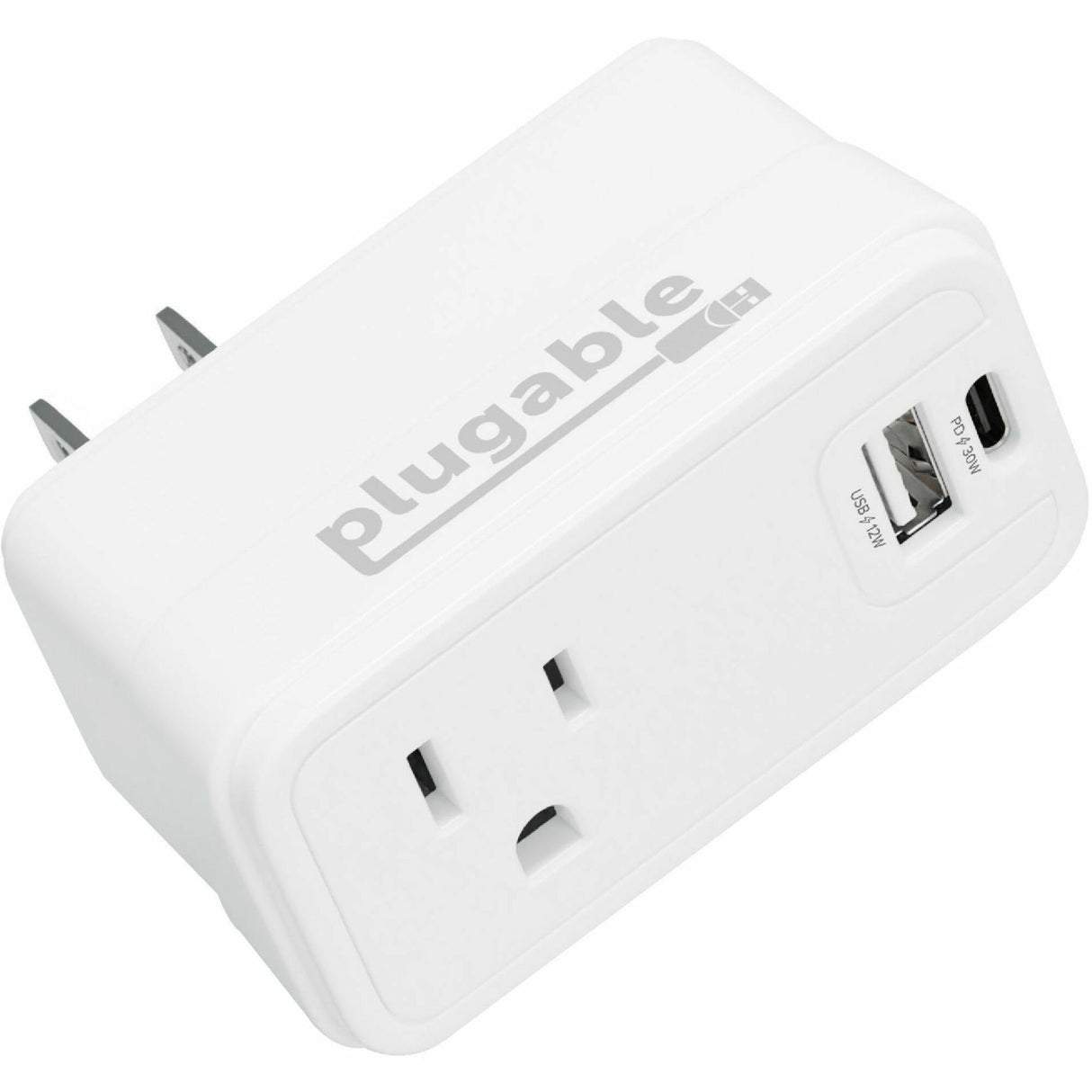 Plugable Wall Outlet Extender with 1x USB-C and 1x USB, 32W USB C Charger Block — PS1-CA1
