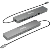 Plugable 11-in-1 USB-C Hub 100W USB-C Pass-through, Laptop Docking Station Dual Monitor with 4K 60Hz HDMI — USBC-11IN1E