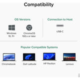 Plugable 11-in-1 USB-C Hub 100W USB-C Pass-through, Laptop Docking Station Dual Monitor with 4K 60Hz HDMI — USBC-11IN1E