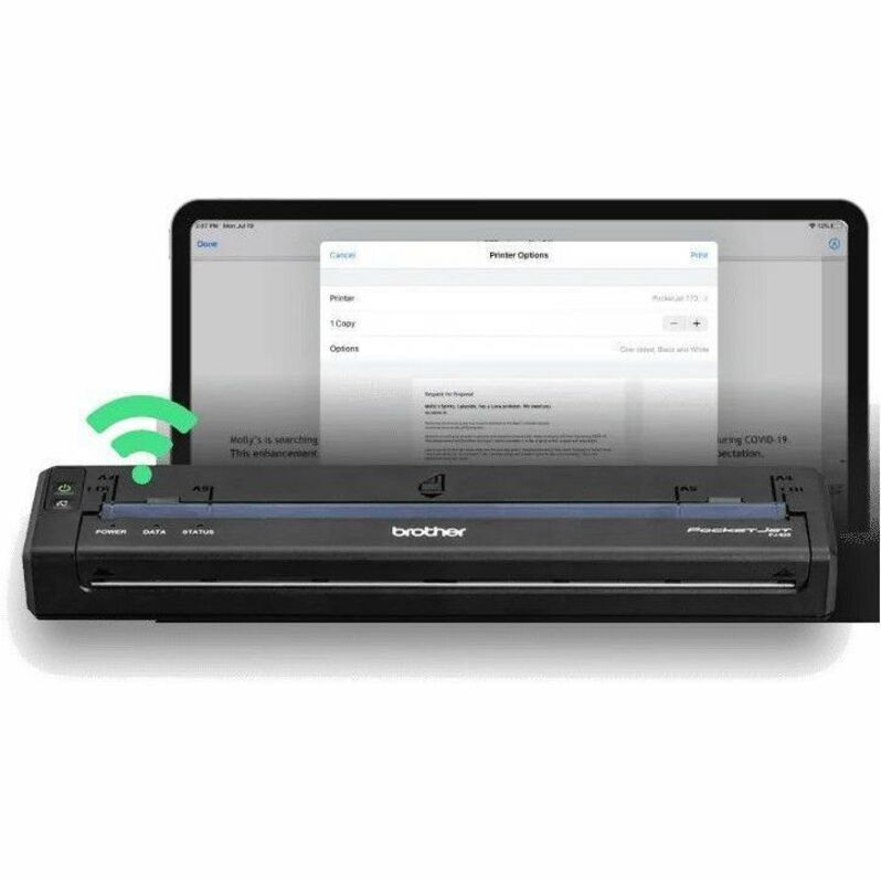 Brother PocketJet 8 PJ822-VK Mobile Direct Thermal Printer - Monochrome - Label Print — PJ822-VK