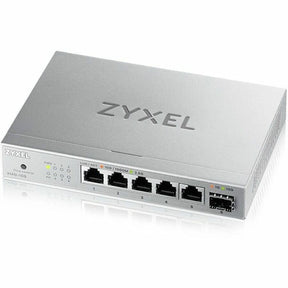 Zyxel 8-Port 2.5Gb MultiGig Ethernet Unmanaged Switch | 5 x 100/1G/2.5G Ports + 1 x 10G SFP+ | Plug & Play | Metal Housing | Desktop or Wall-Mount | Ethernet Splitter | Lifetime Warranty | XMG-105 — XMG105