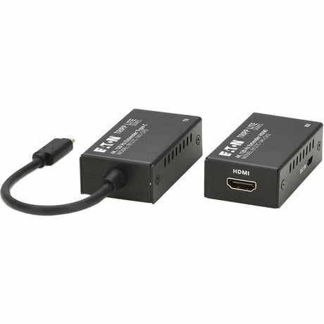 Eaton Tripp Lite Series USB-C to HDMI over Cat6 Extender Kit, Transmitter/Receiver, 4K 120 Hz, HDR10, Up to 82 ft. (25 m) — B127C-1A1-CH2