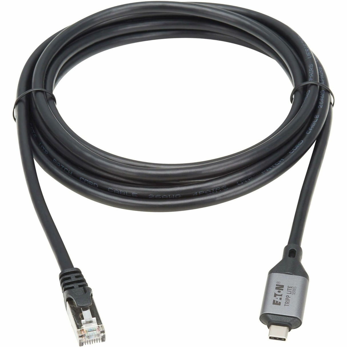 Eaton Tripp Lite Series USB-C to RJ45 Gigabit Ethernet Cable (M/M) - USB 3.2 Gen 1, 5 m (16.5 ft.) — U436-05M