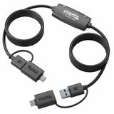 Plugable USB Data Transfer Cable PC to PC, Compatible with Windows USB C and USB 3.0 — USBC-TRAN