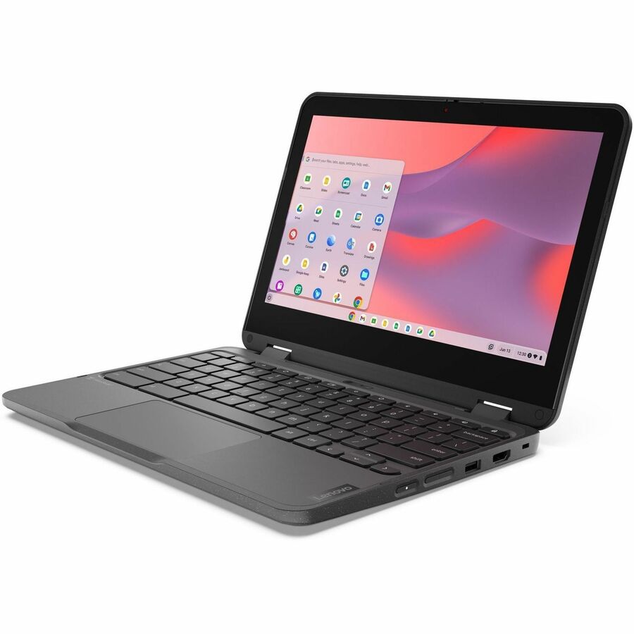 Lenovo 500e Chromebook Gen 4s 83N80001US 11.6" Touchscreen Convertible 2 in 1 Chromebook - HD - Intel N-Series N250 - 8 GB - 64 GB Flash Memory - English Keyboard - Gray — 83N80001US