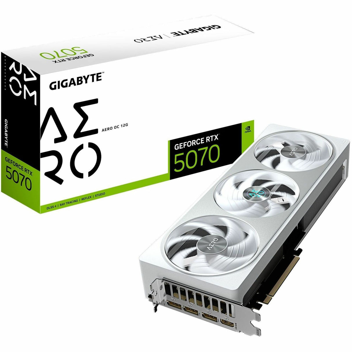 Gigabyte NVIDIA GeForce RTX 5070 Graphic Card - 12 GB GDDR7 — GV-N5070AERO OC-12GD
