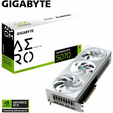 Gigabyte NVIDIA GeForce RTX 5070 Graphic Card - 12 GB GDDR7 — GV-N5070AERO OC-12GD