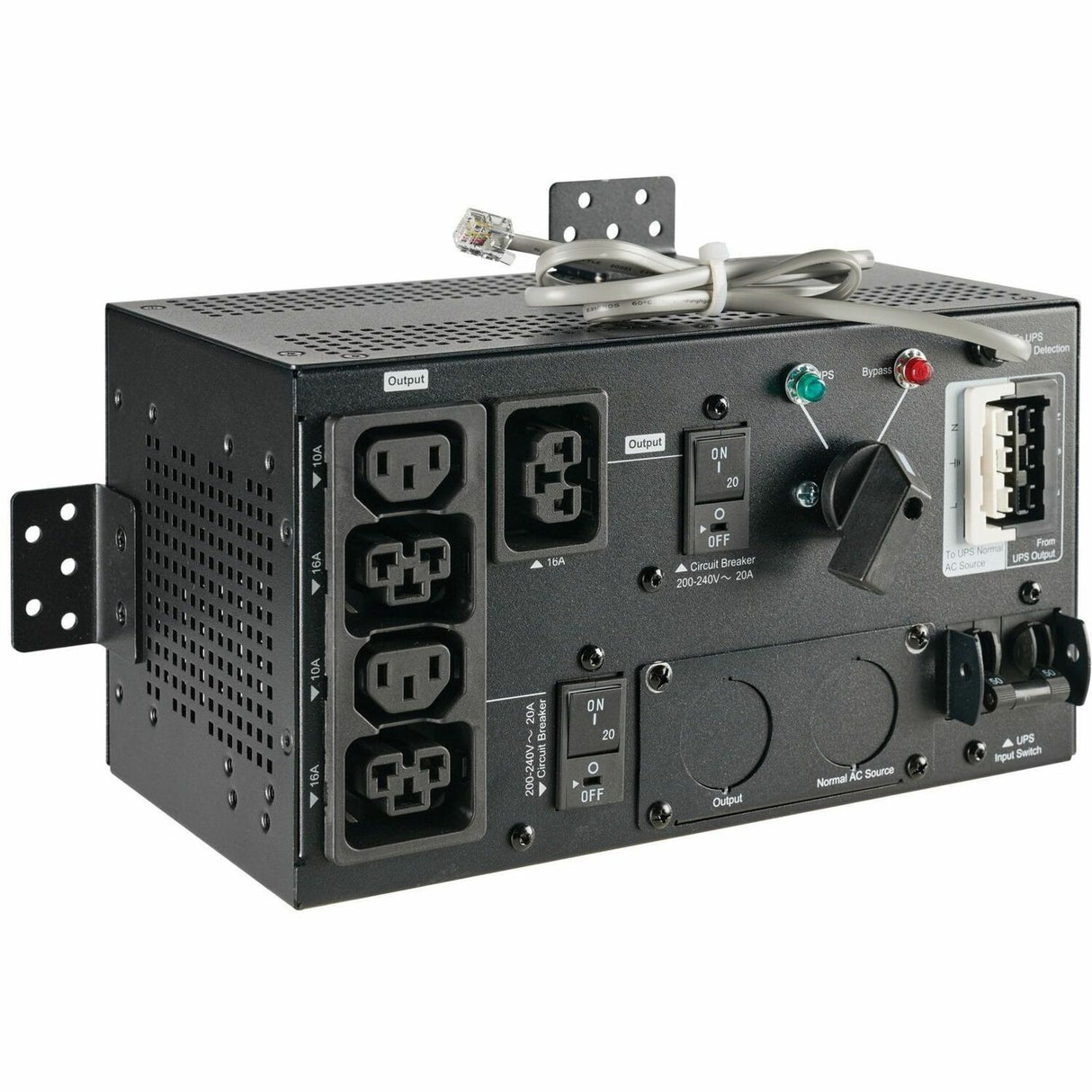 Eaton 9PX G2 Maintenance Bypass for 9PX6KIECG2 UPS System, Hardwired Input, 3 C39 and 2 C13 Outlets, 0U Rack/Tower/Wall — MBP6KIECG2